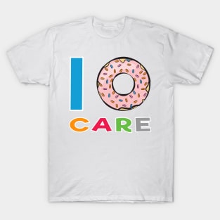 I Donut Care - Funny Donut Pun T-Shirt